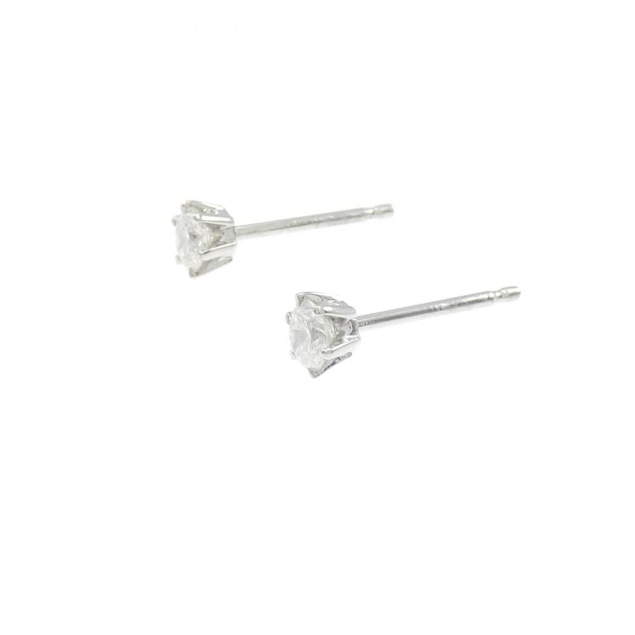 PT/PT900 ソリティア ダイヤモンド ピアス