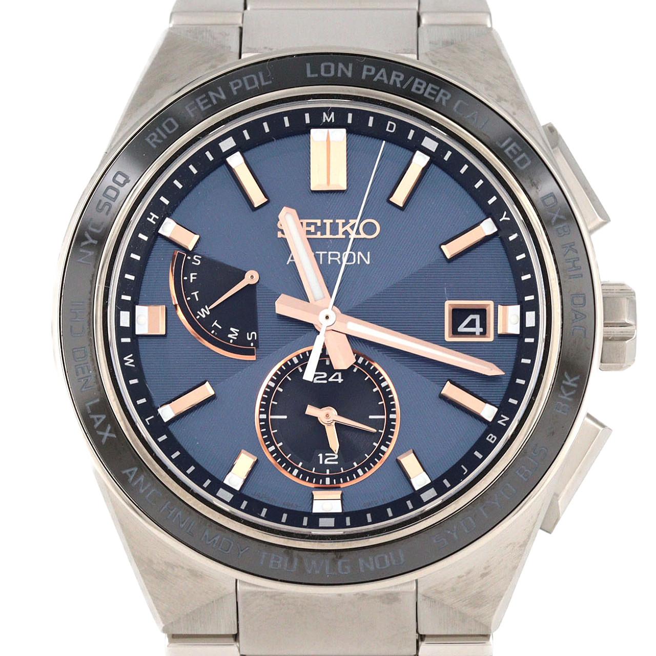 セイコー アストロン 電波時計 8B63-0BD0/SBXY053 TI ソーラークォーツ