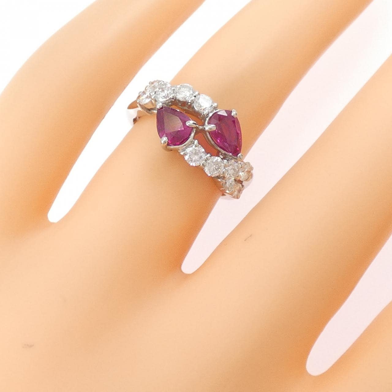 PT900 ルビー リング 1.26CT