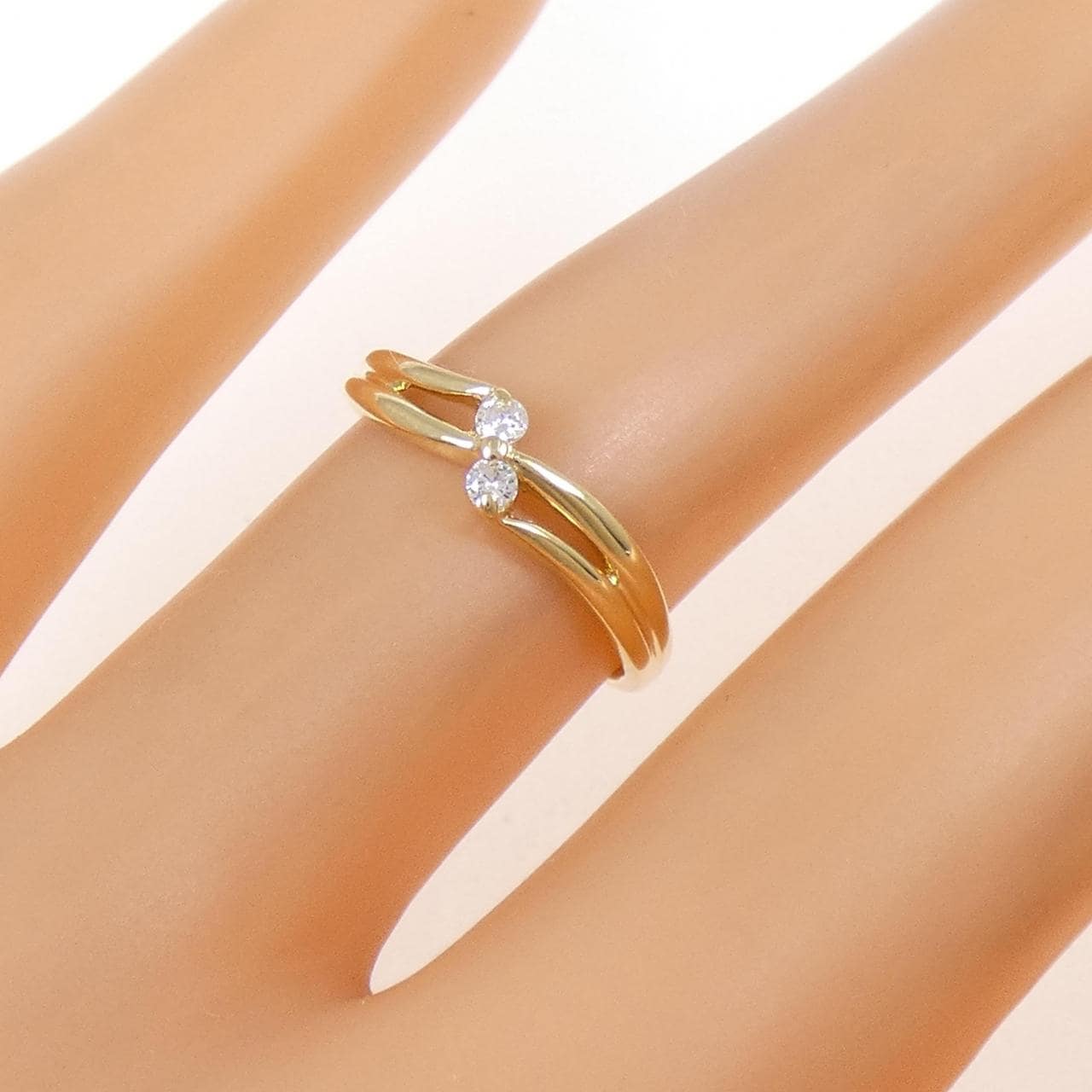 K18YG ダイヤモンド リング