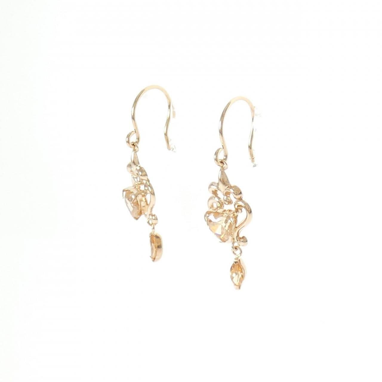 K18PG キュービック ピアス
