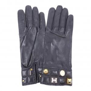 HERMES グレー レザー 手袋 7.5 HERMES グレー レザー 手袋 7.5