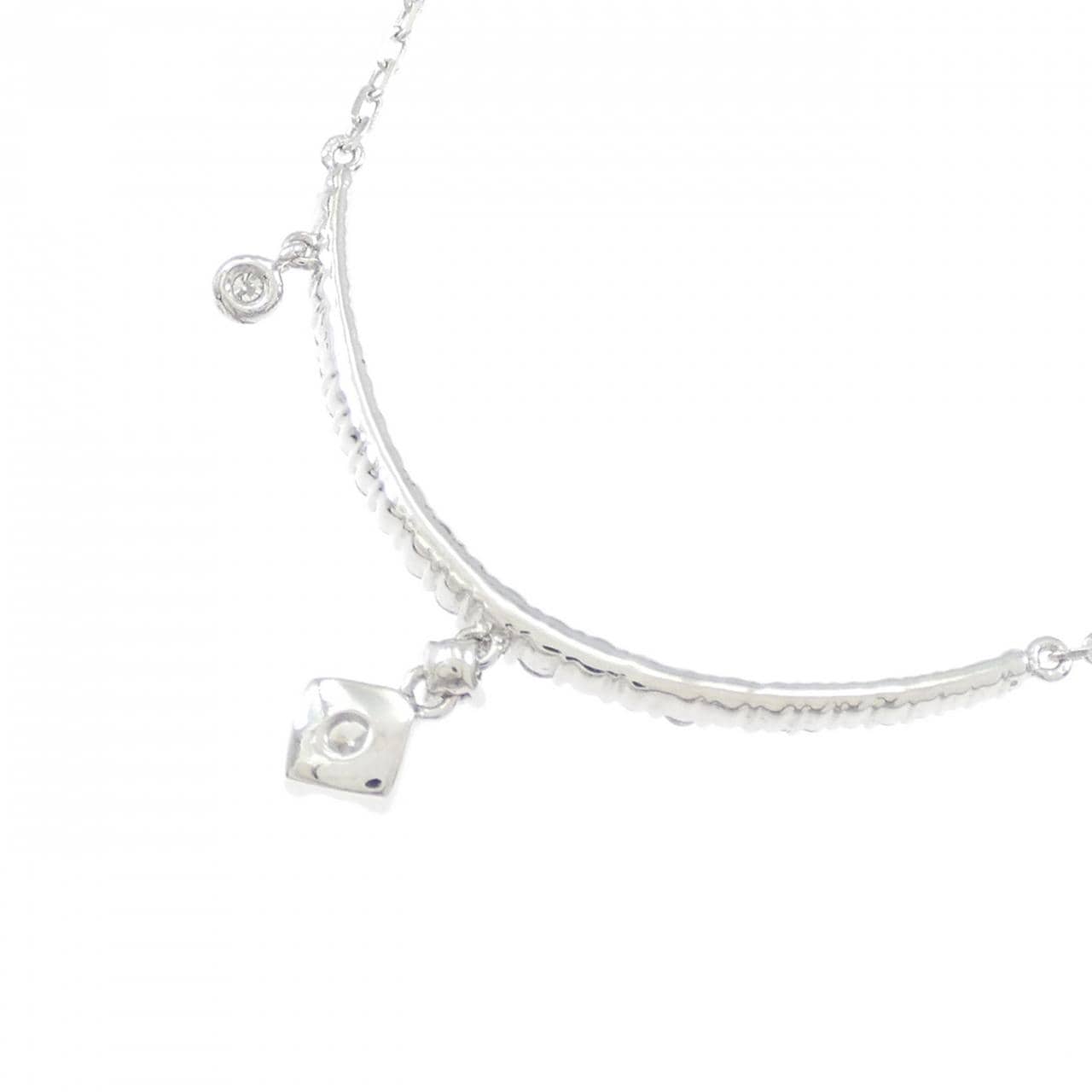 K18WG ダイヤモンド ネックレス 0.44CT