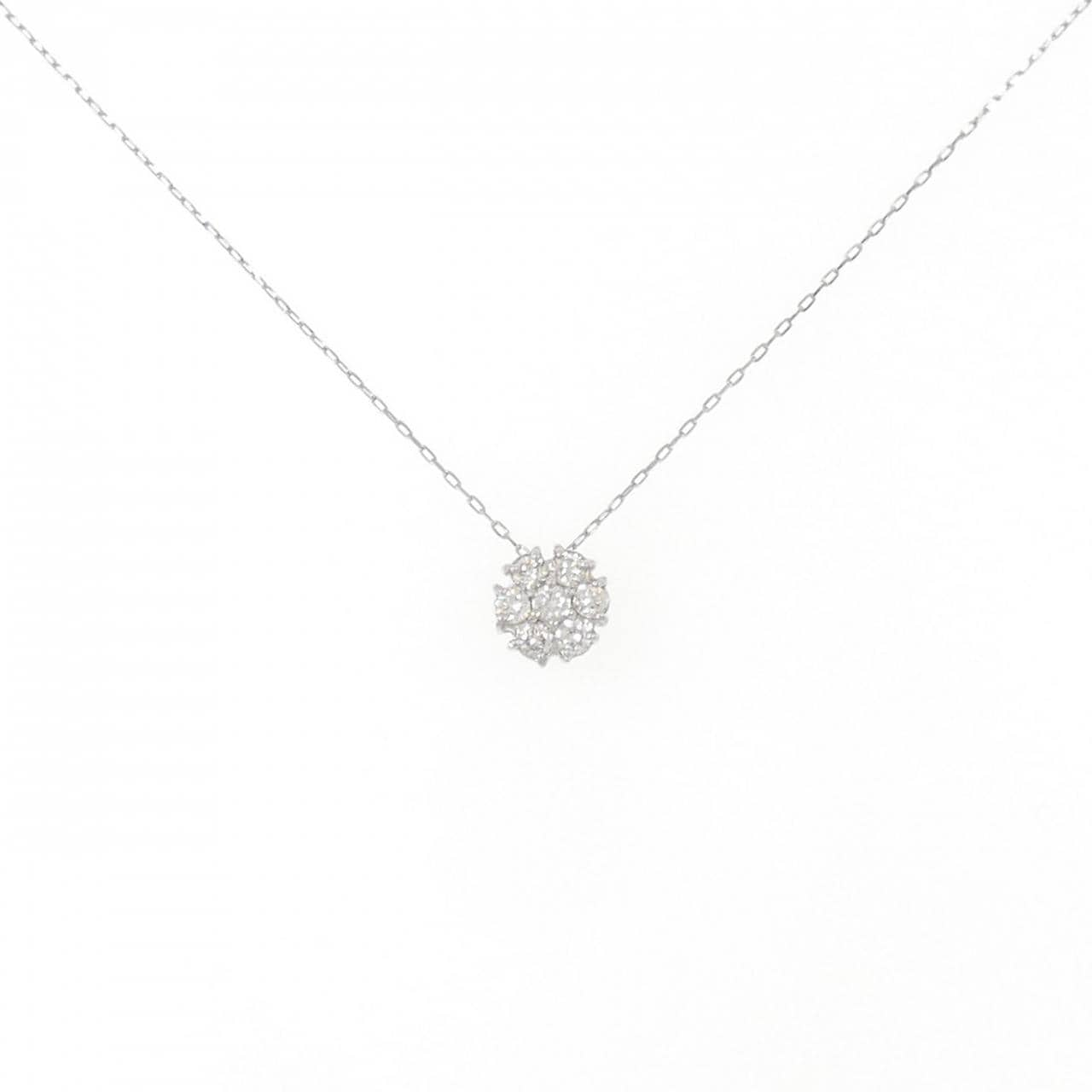 [BRAND NEW] PT Flower Diamond Necklace 0.20CT