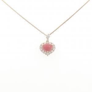 K18PG ハート コンクパール ネックレス 1.51CT