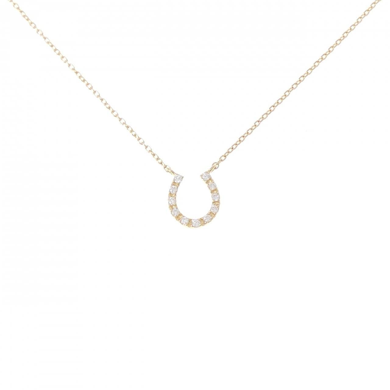 エテ ホースシュー ダイヤモンド ネックレス 0.04CT