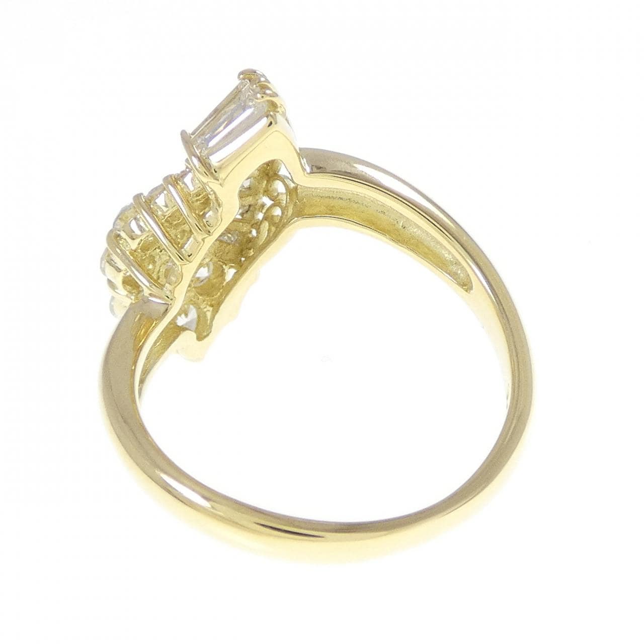 K18YG ダイヤモンド リング 0.85CT