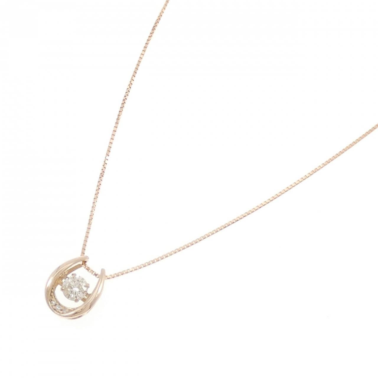 K18PG ダイヤモンド ネックレス 0.25CT