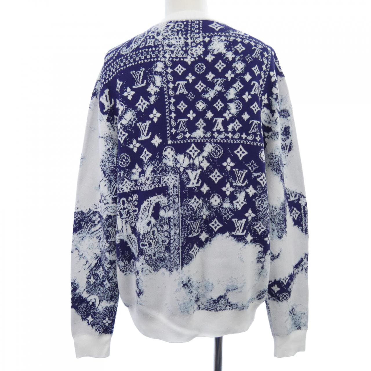 ルイヴィトン LOUIS VUITTON モノグラムバンダナクルーネック HNN24WJL4 ニット
