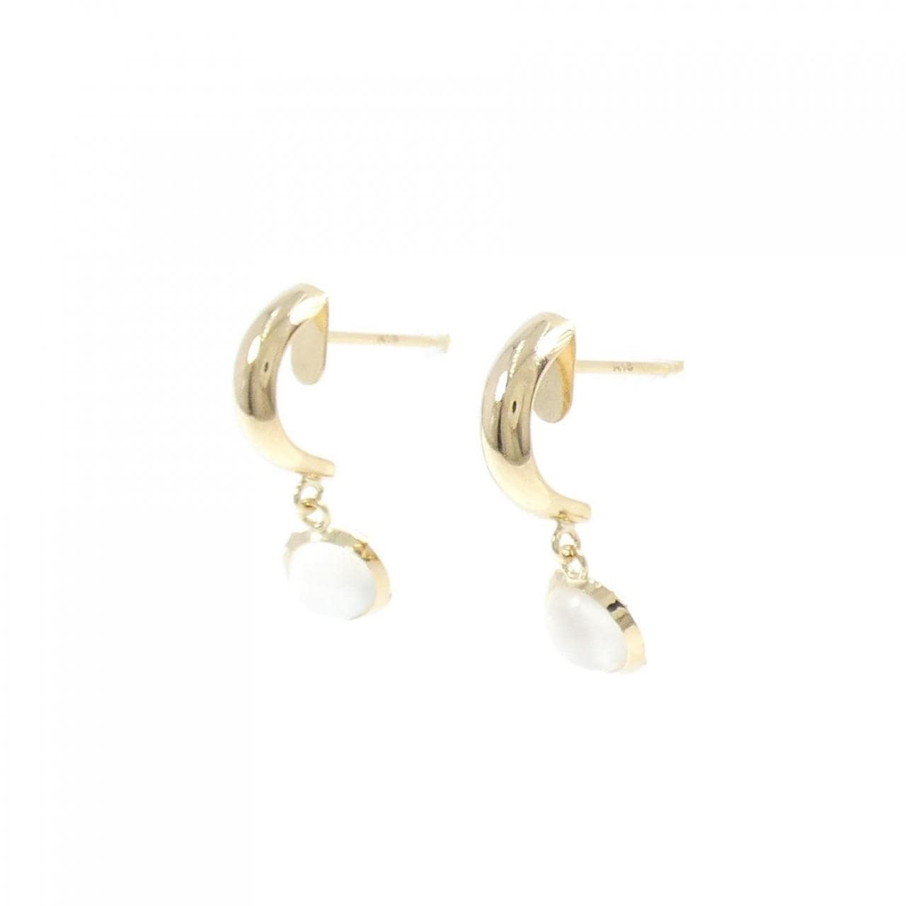 K18YG Moonstone earrings