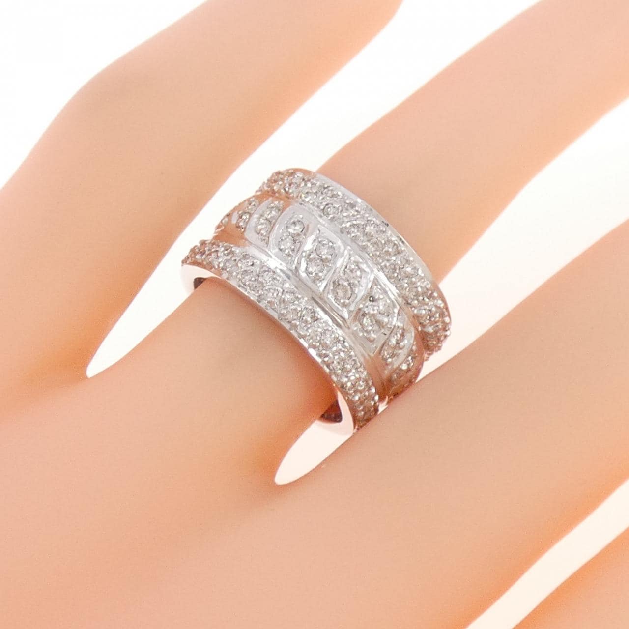 18KWG ダイヤモンド リング 1.30CT