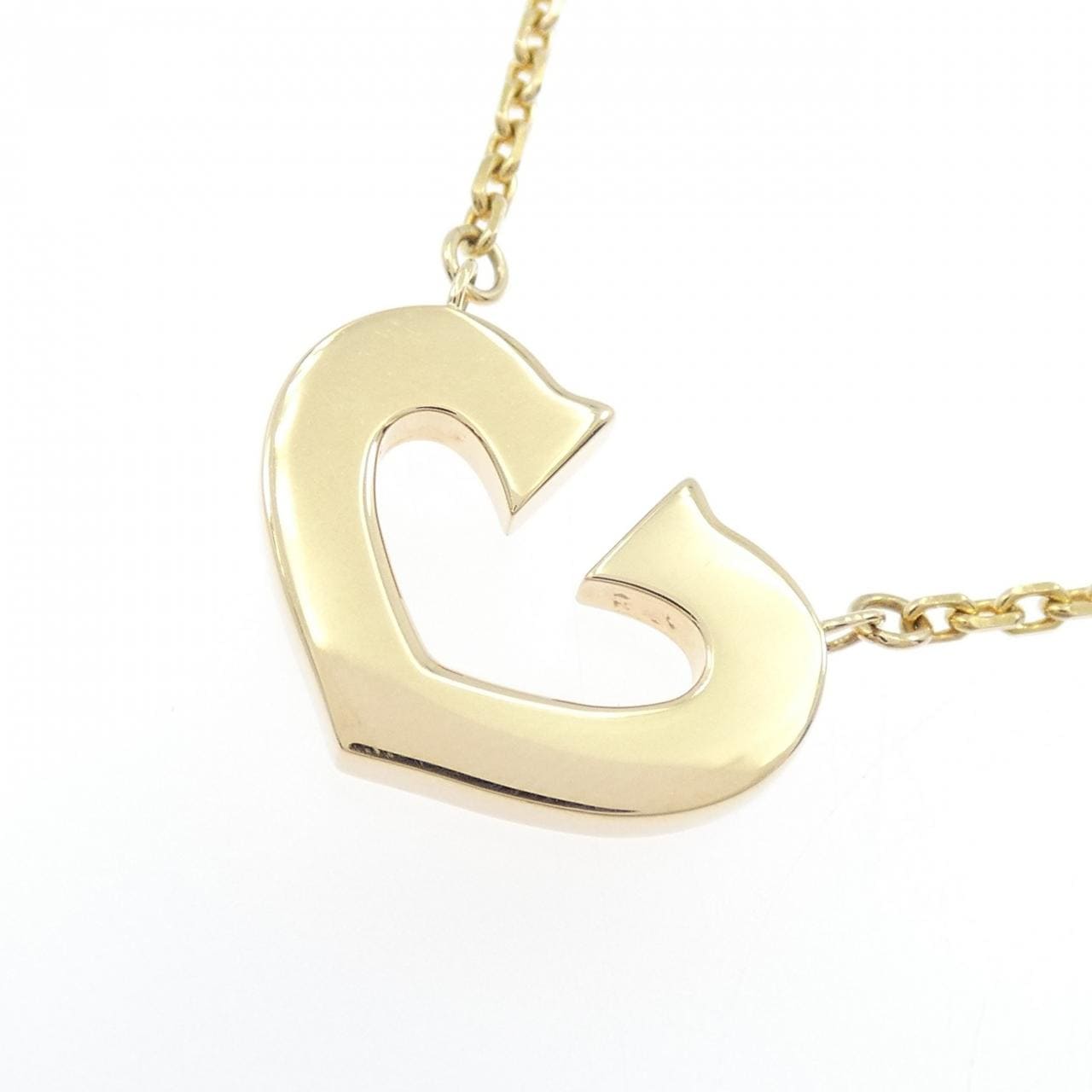 カルティエ Cハート ネックレス