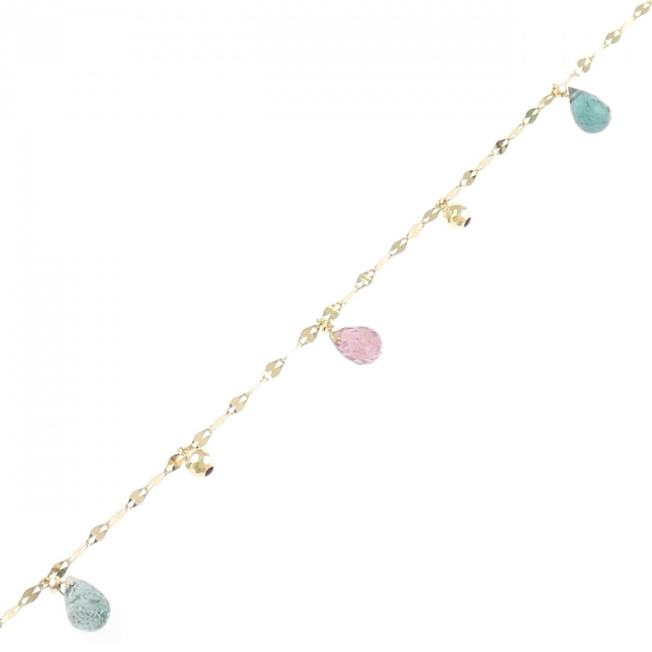 K18YG トルマリン アンクレット 3.00CT