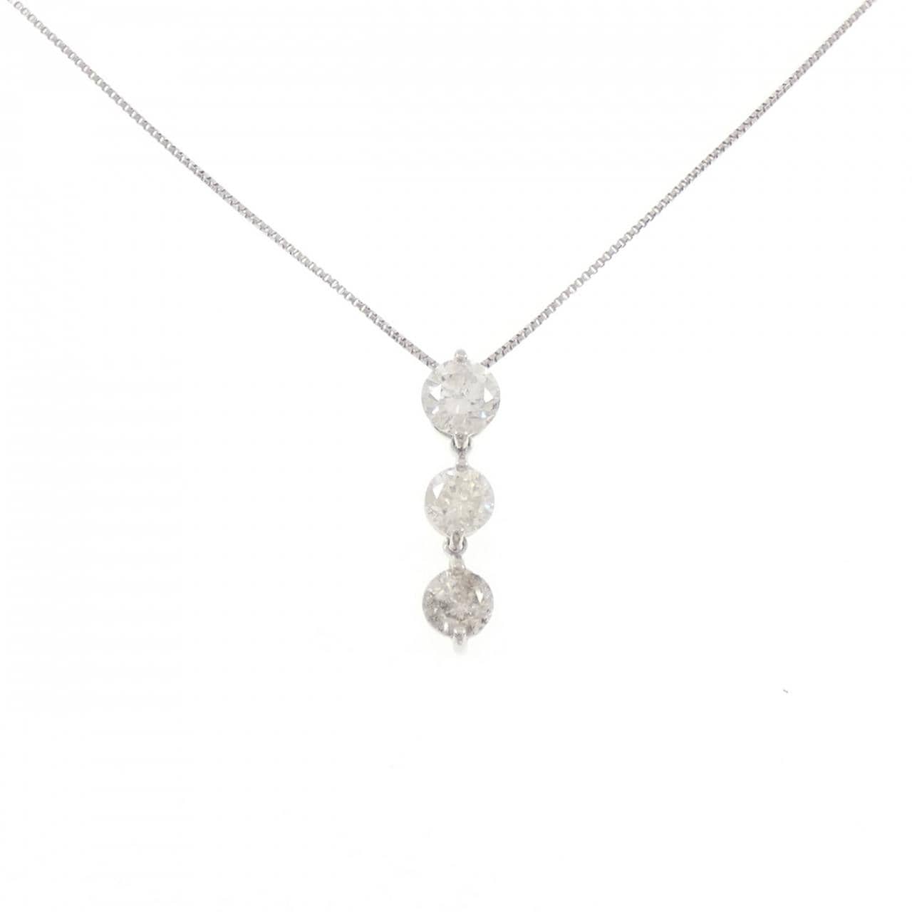 PT900/PT850 ダイヤモンド ネックレス 1.04CT
