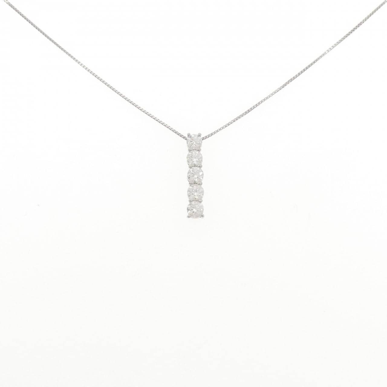 PT900/PT850 ダイヤモンド ネックレス 1.00CT