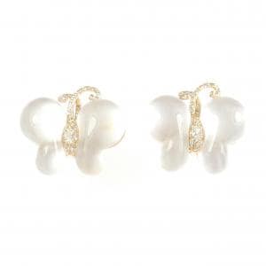 750PG バタフライ クオーツ ピアス