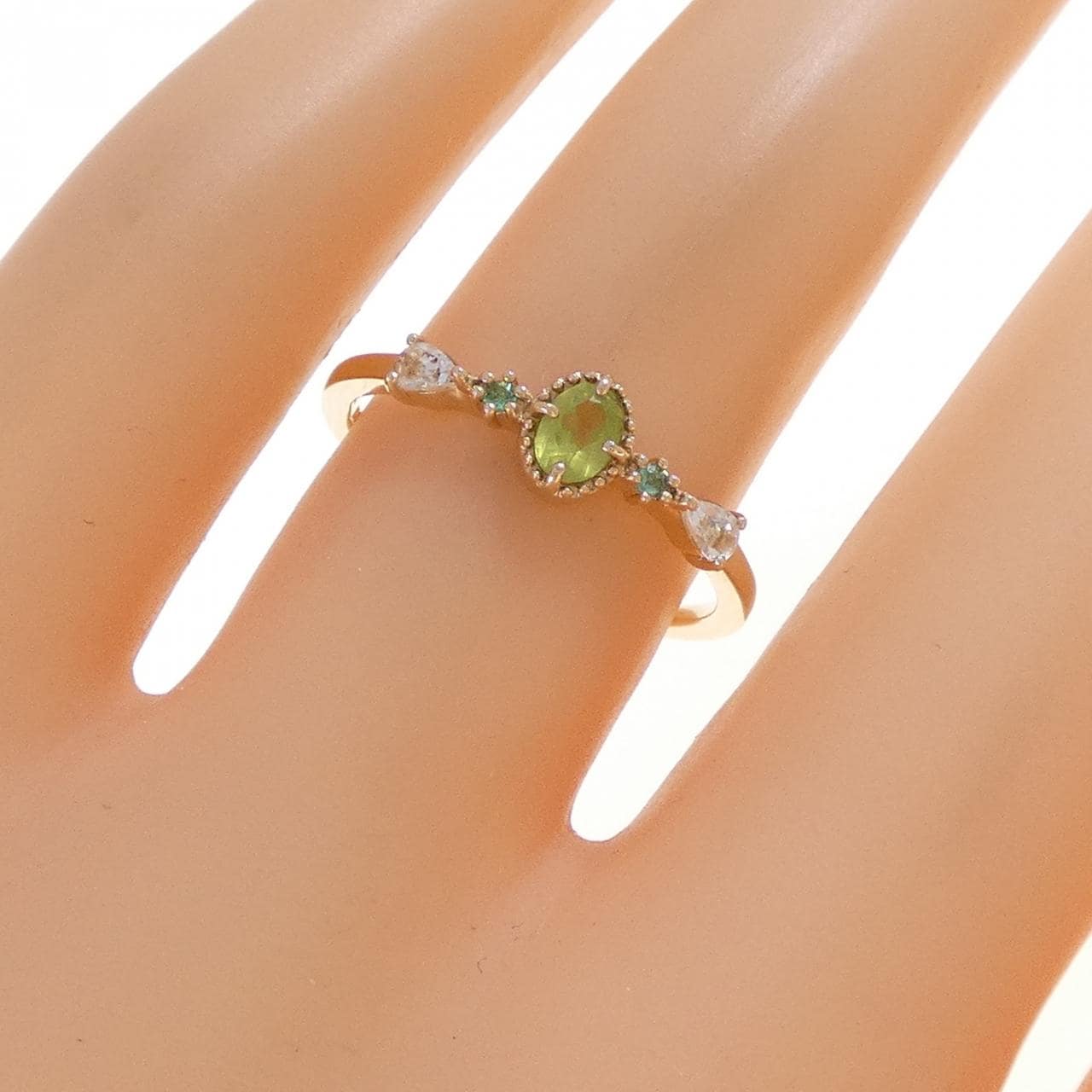 4゜C カラーストーン リング