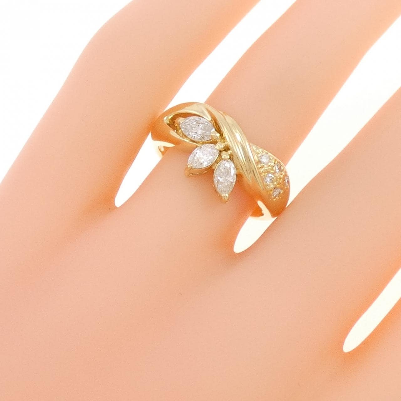 K18YG ダイヤモンド リング 0.50CT