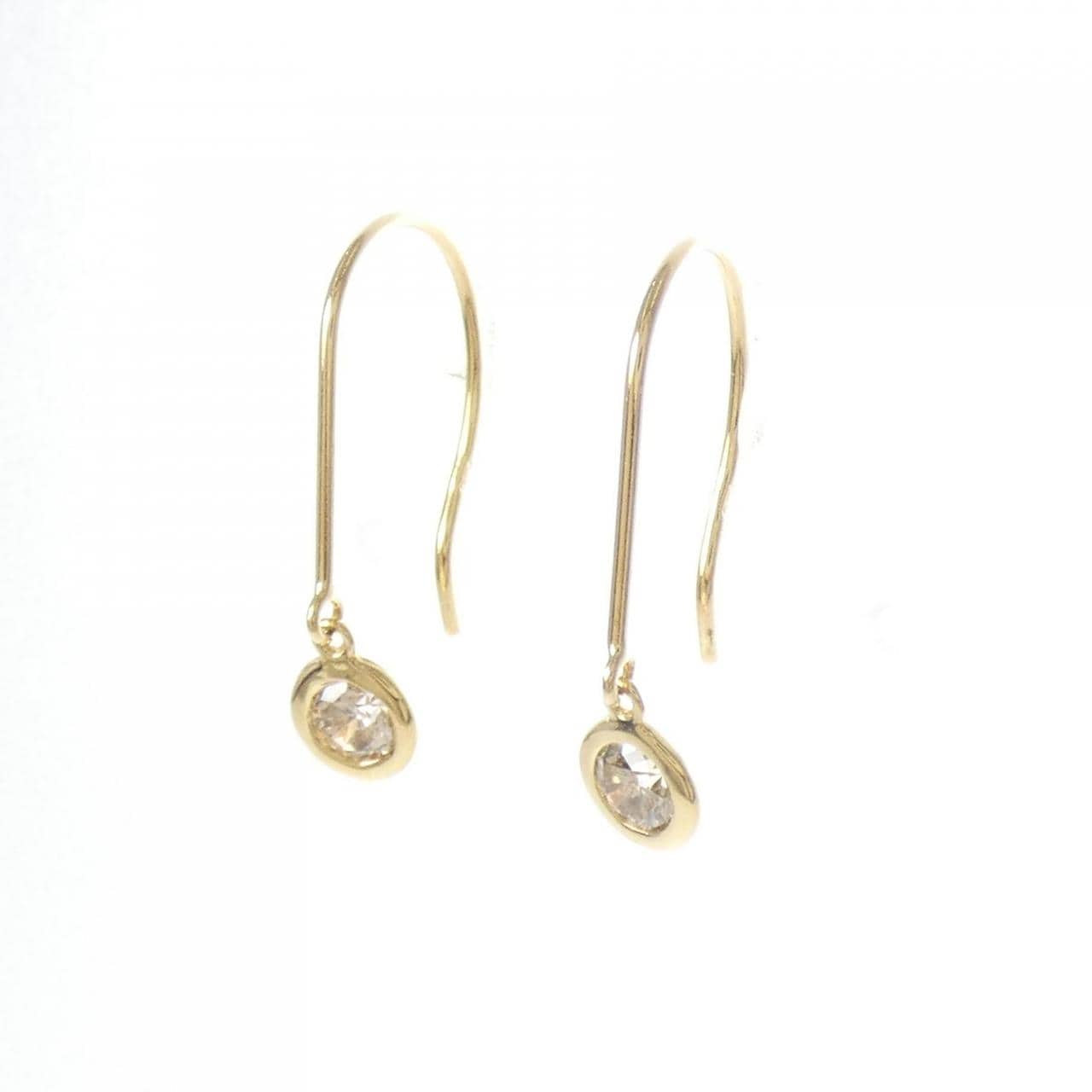 K18YG ダイヤモンド ピアス 0.24CT