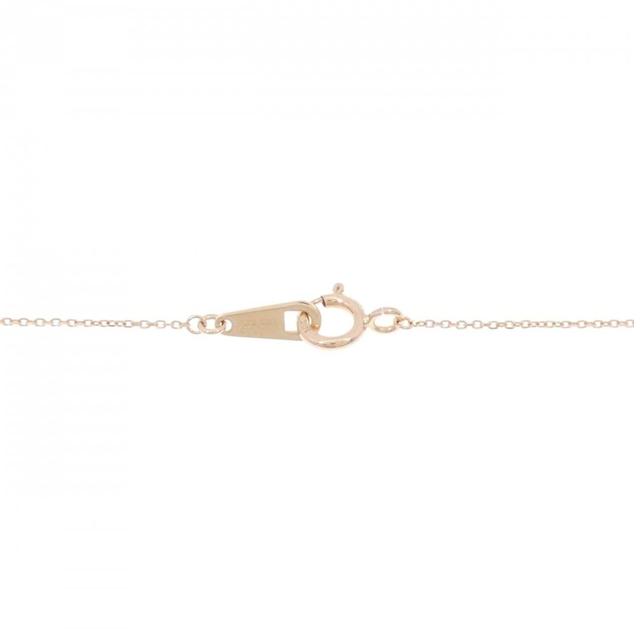 K10PG ハート ルビー ネックレス