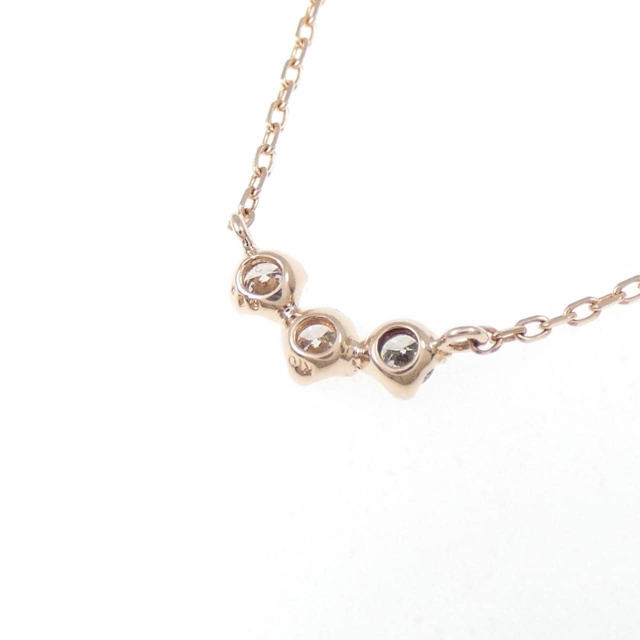 K10PG ダイヤモンド ネックレス 0.10CT