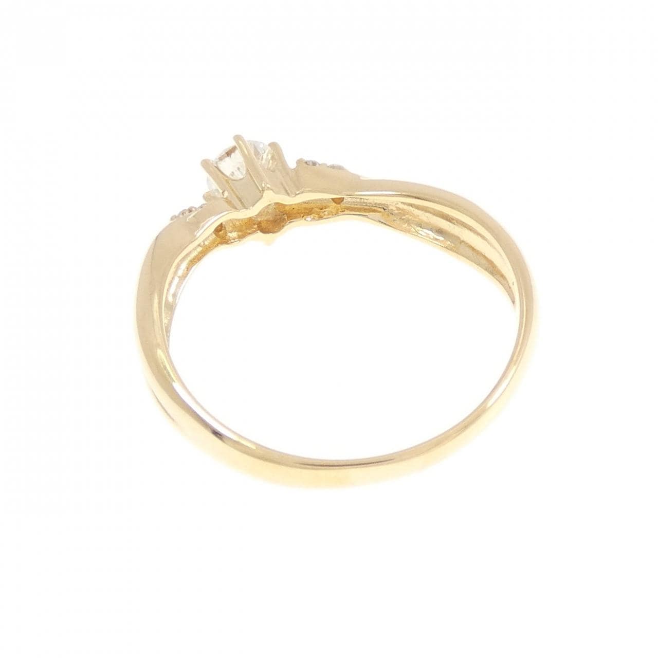 K18YG ダイヤモンド リング 0.28CT