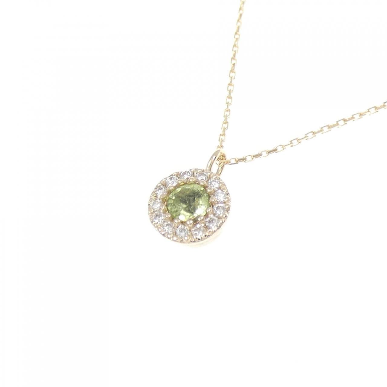 【新品】K10YG ペリドット ネックレス