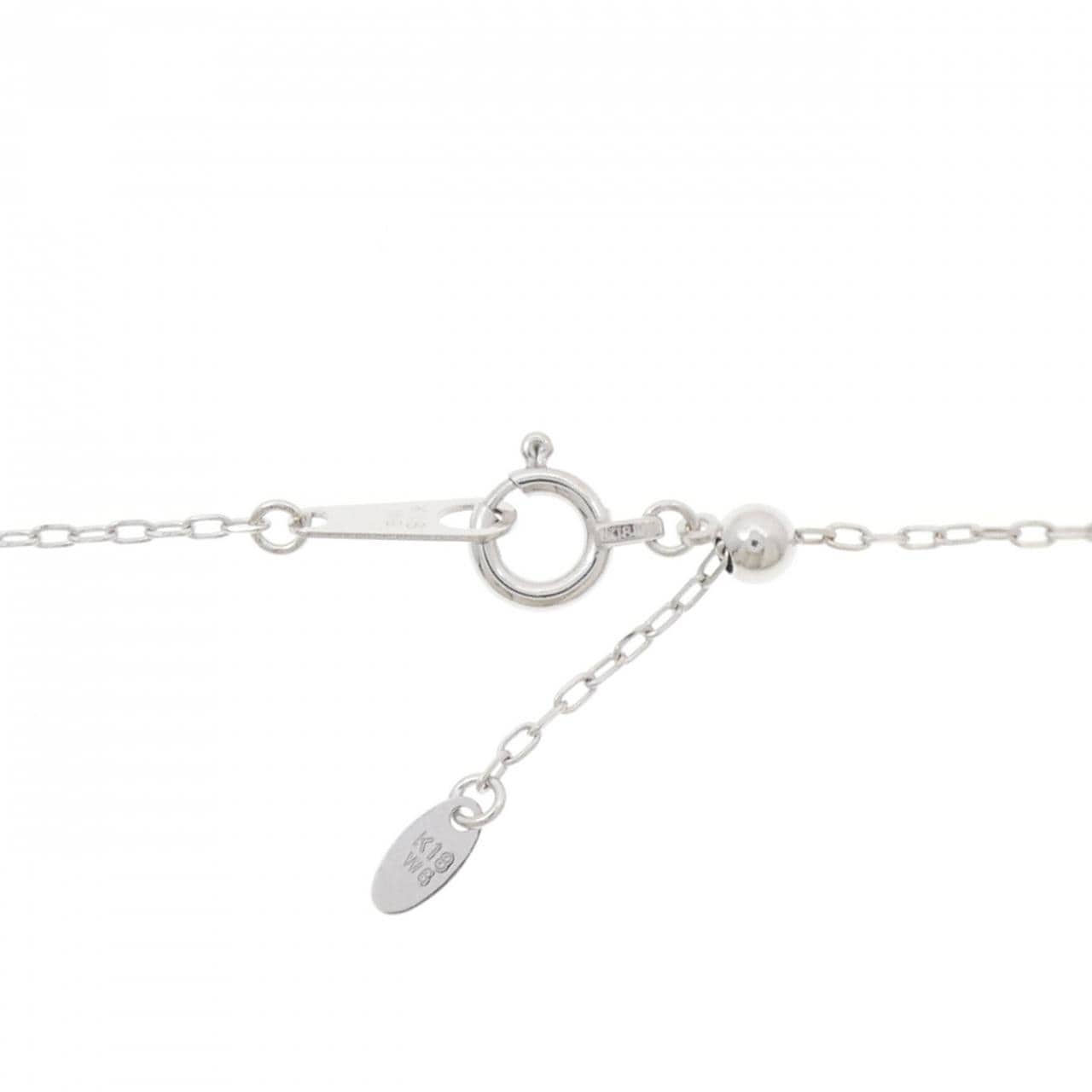 K18WG ダイヤモンド ネックレス 0.15CT
