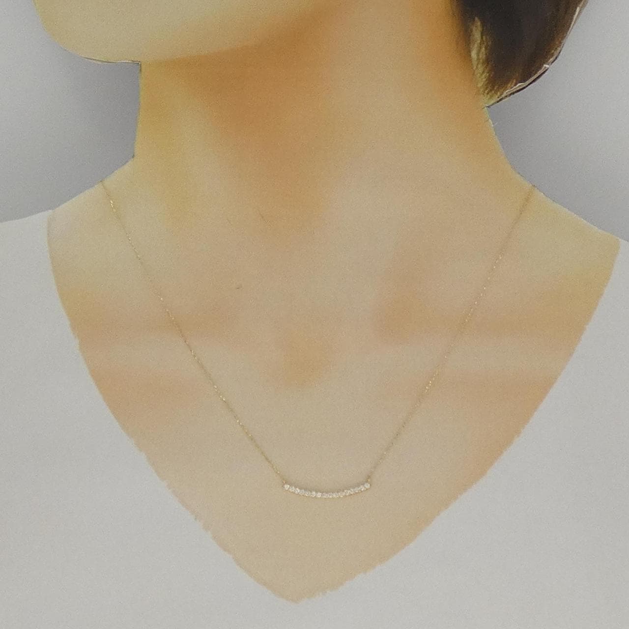 【リメイク】K18YG ダイヤモンド ネックレス 0.20CT