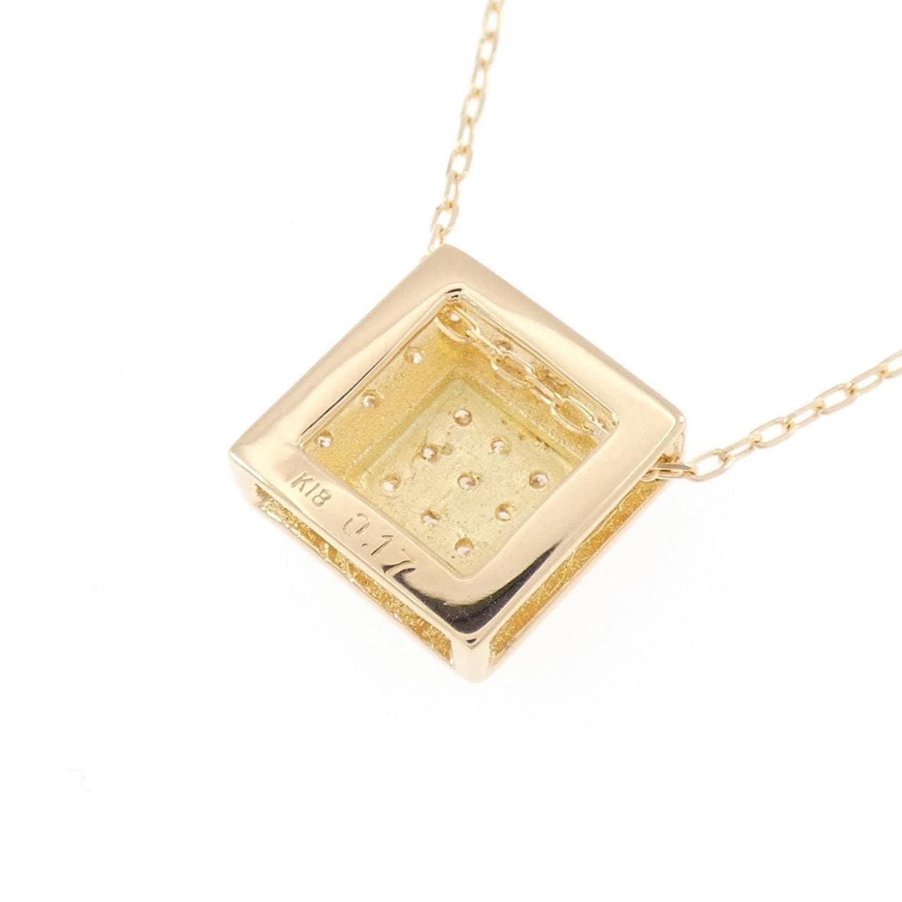 K18YG ダイヤモンド ネックレス 0.17CT