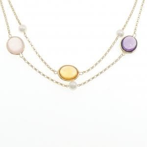 ミキモト カラーストーン ネックレス