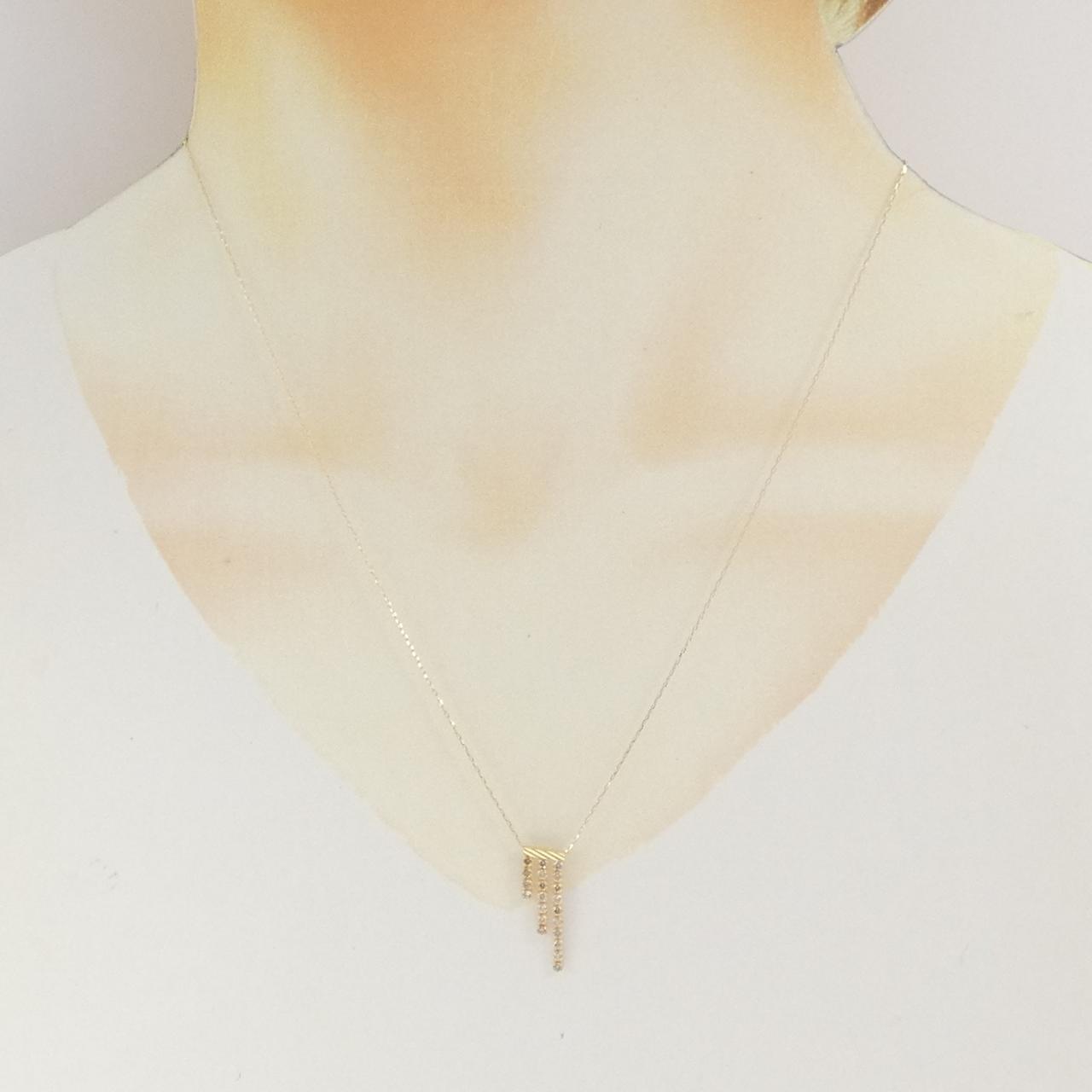 K18YG ダイヤモンド ネックレス 0.30CT