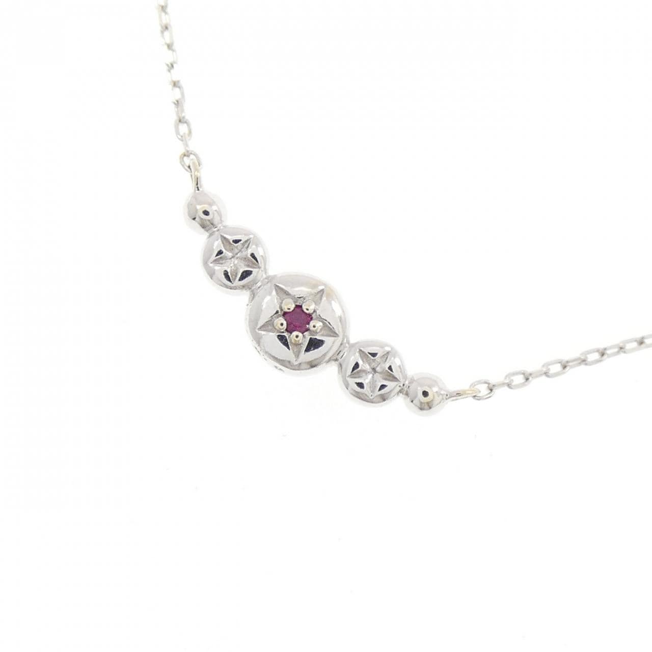 K10WG ダイヤモンド ネックレス 0.05CT