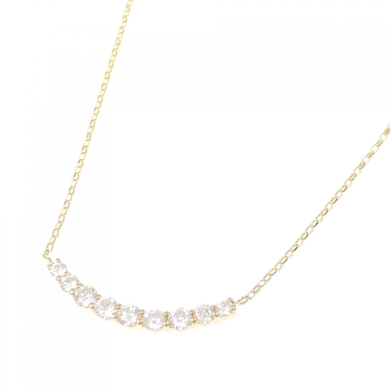 K18YG ダイヤモンド ネックレス 0.32CT