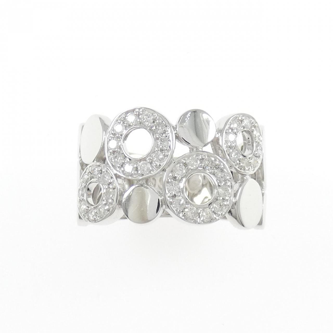 K18WG ダイヤモンド リング 0.35CT