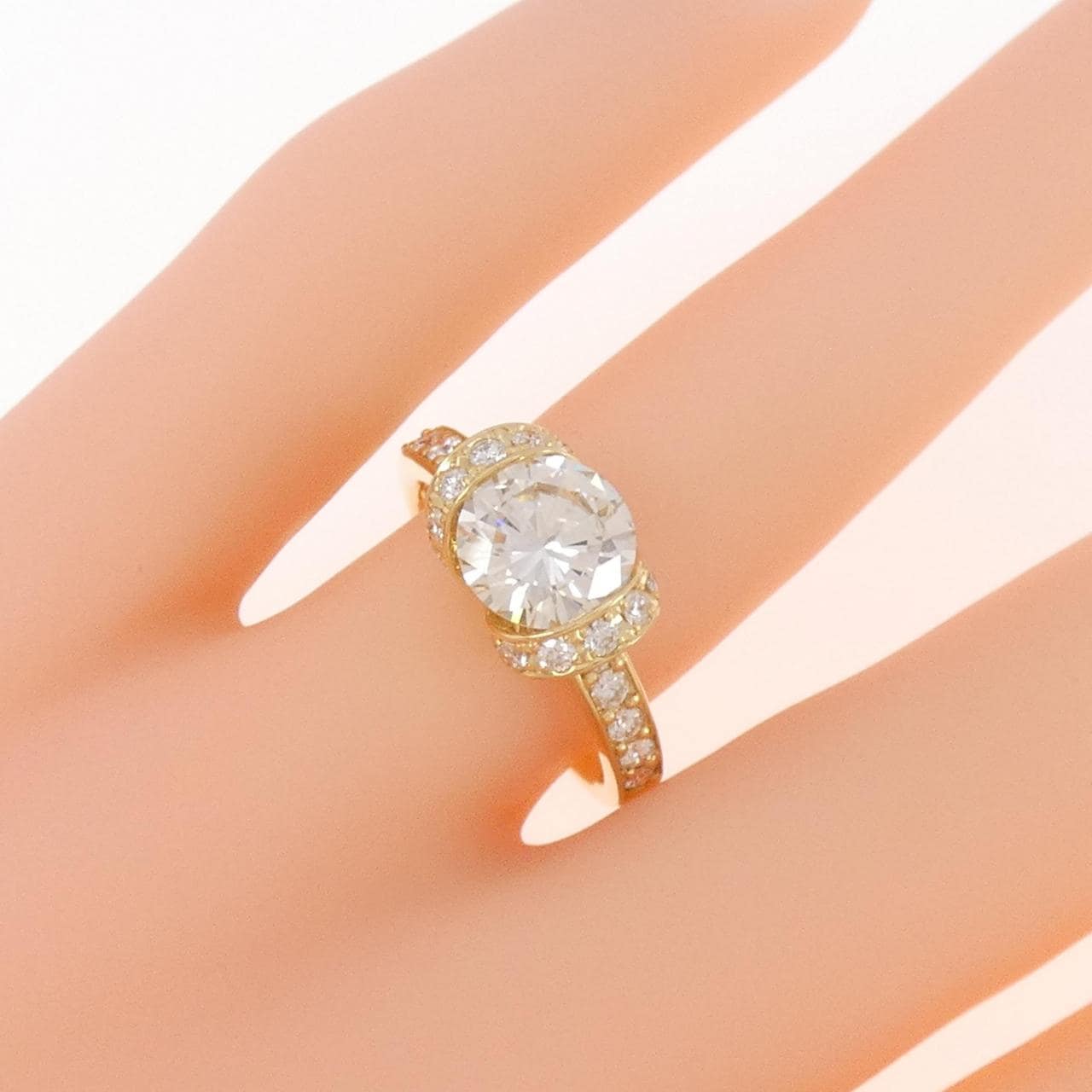 [Remake] K18YG Diamond Ring 1.576CT M SI2 VG