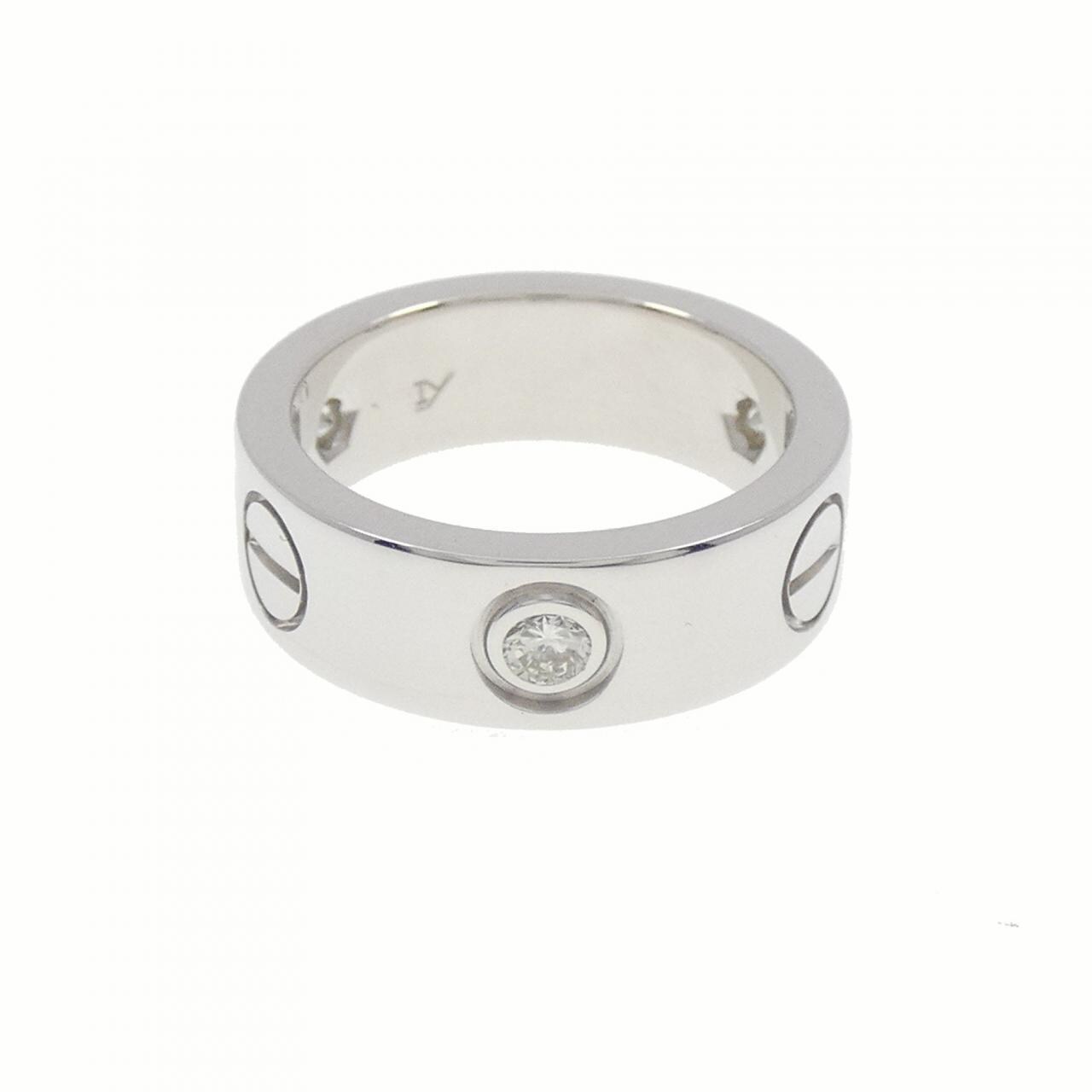 CARTIER LOVE half 鑽石指