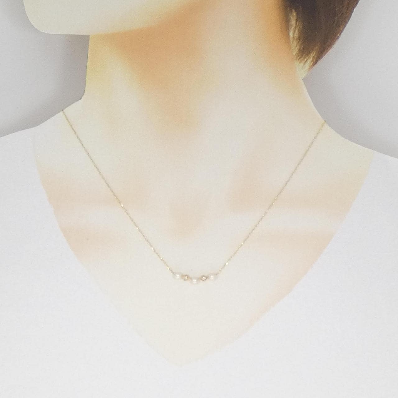 K10YG 淡水パール ネックレス