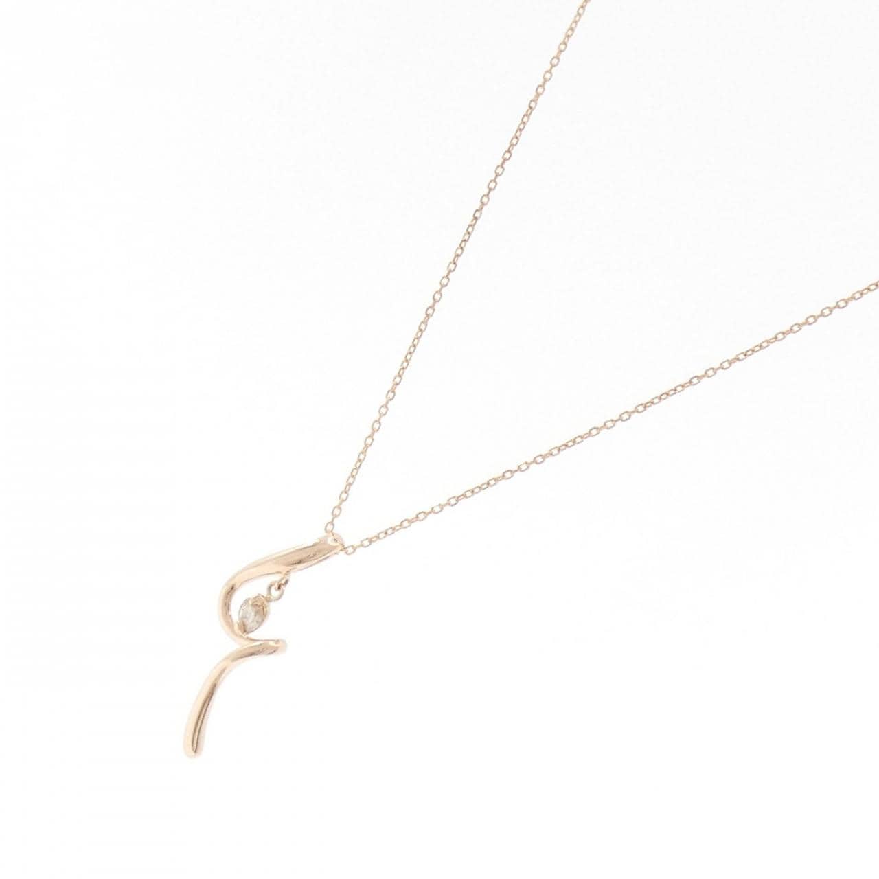 K18PG ダイヤモンド ネックレス 0.05CT