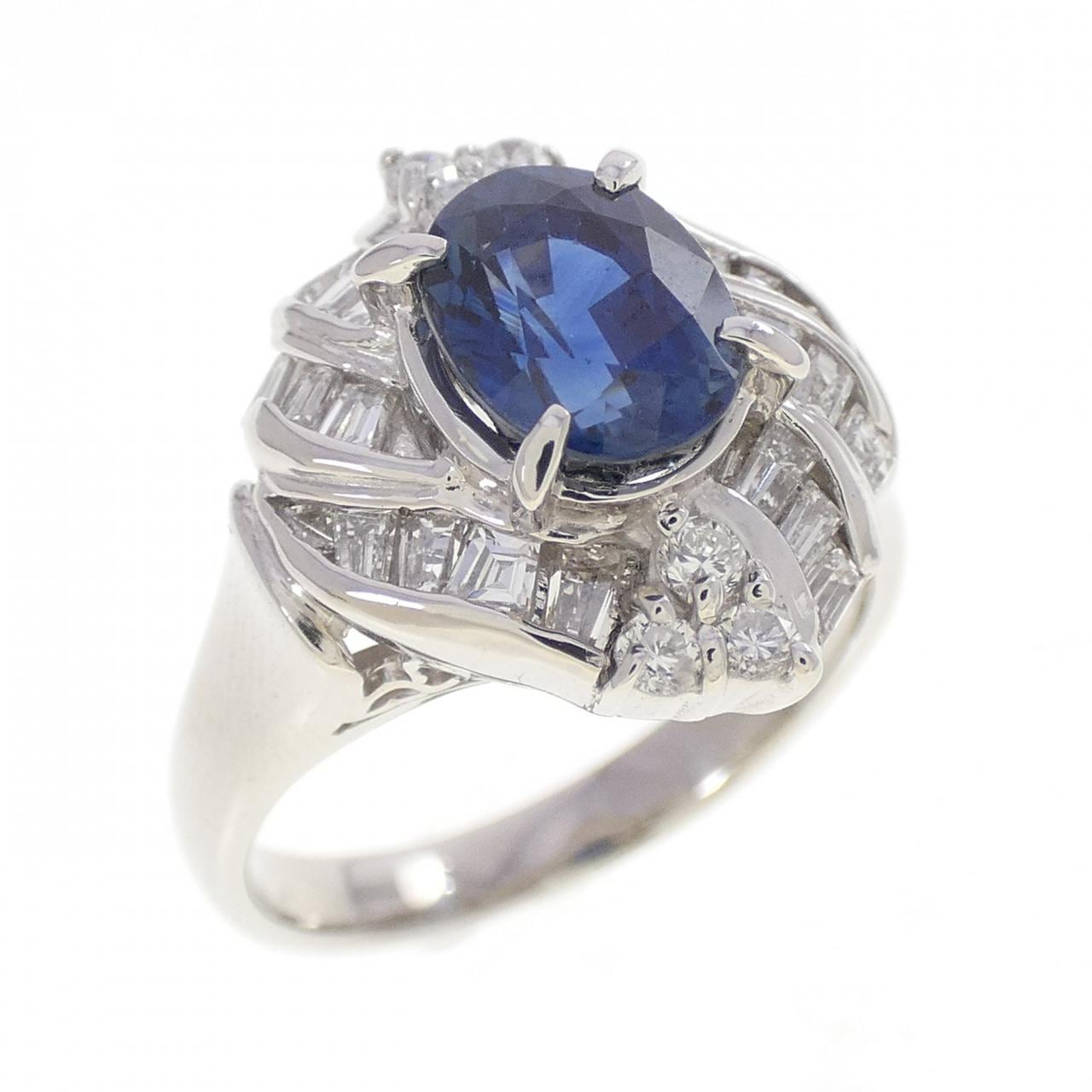 PT900 サファイヤ リング 2.00CT