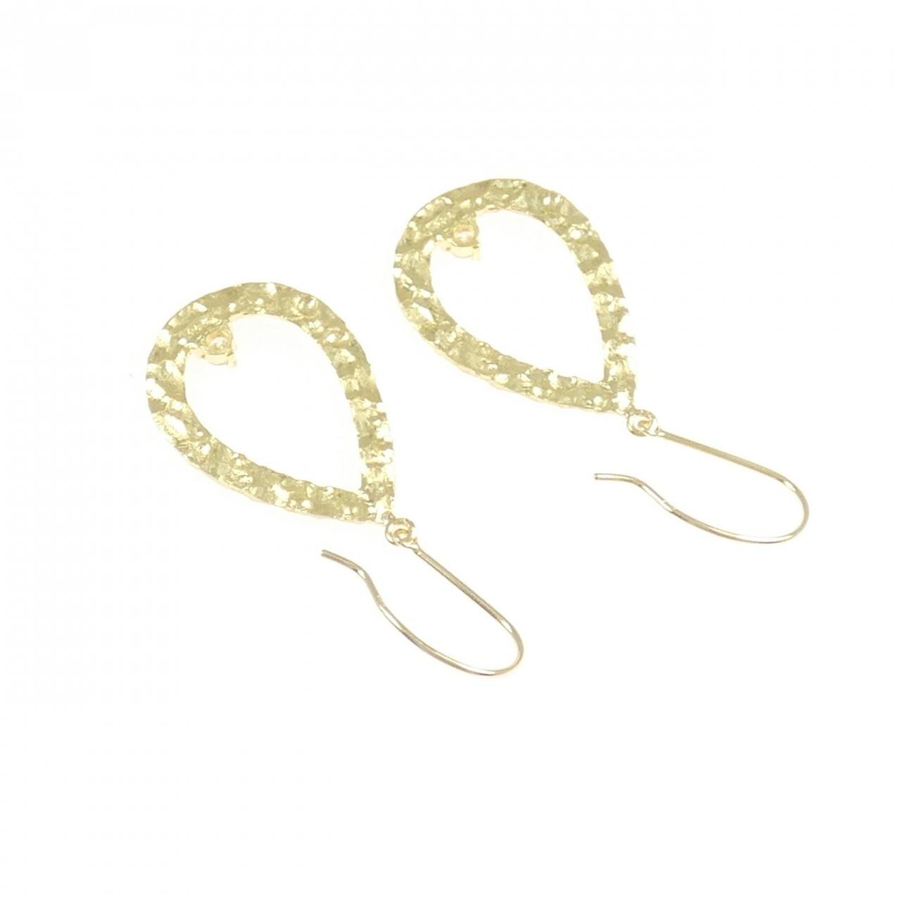 K18YG ダイヤモンド ピアス 0.12CT