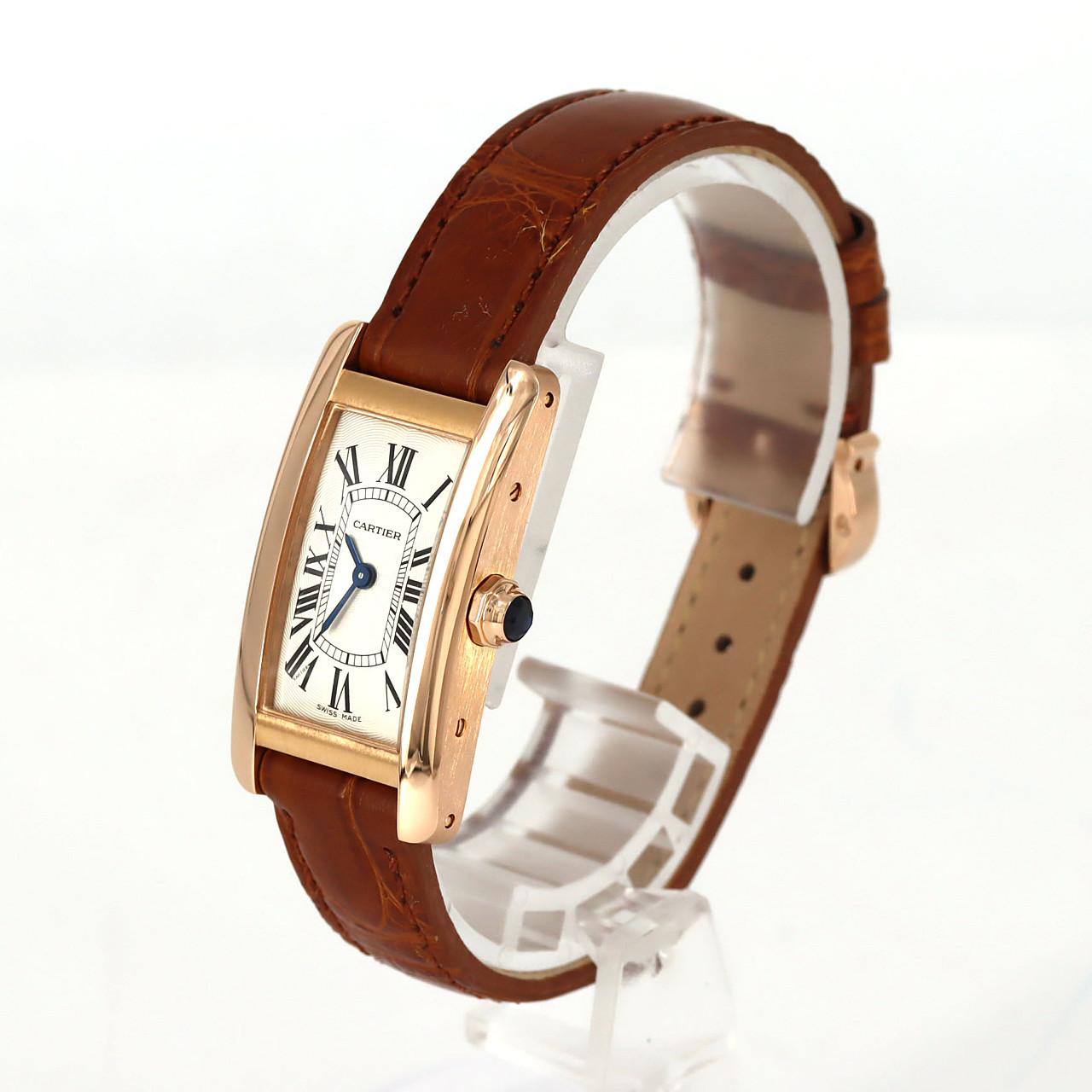 カルティエ タンクアメリカンSM PG W2607456 PG･RG クォーツ