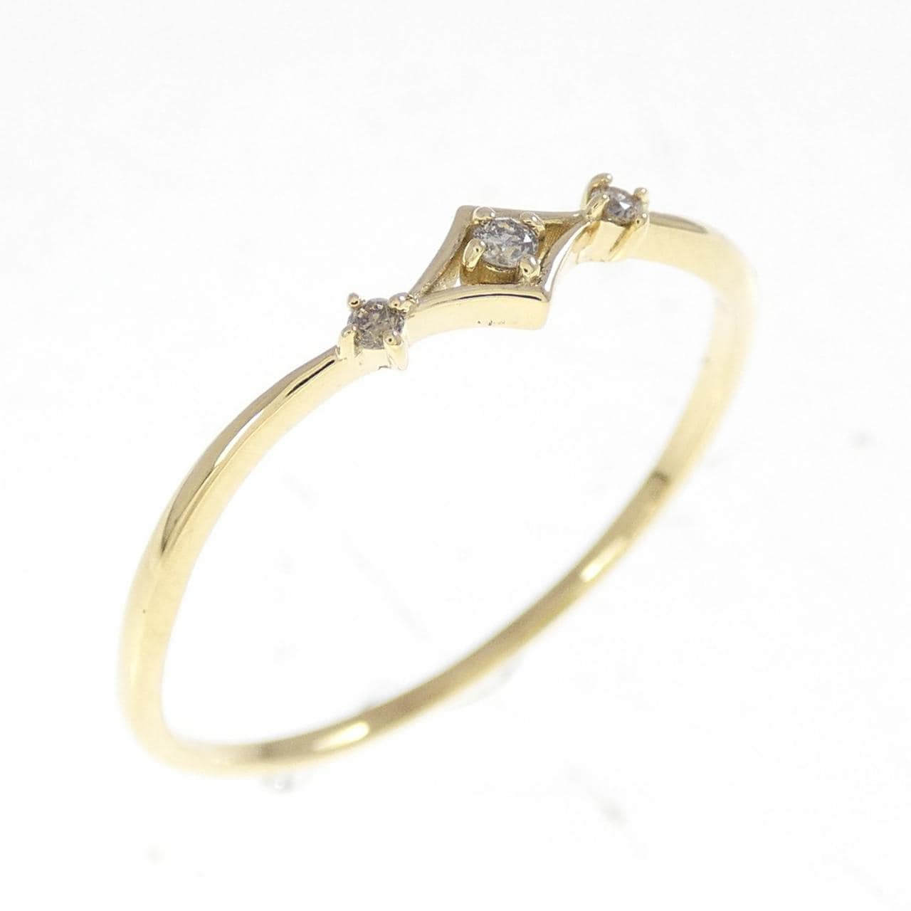 K18YG ダイヤモンド リング 0.03CT
