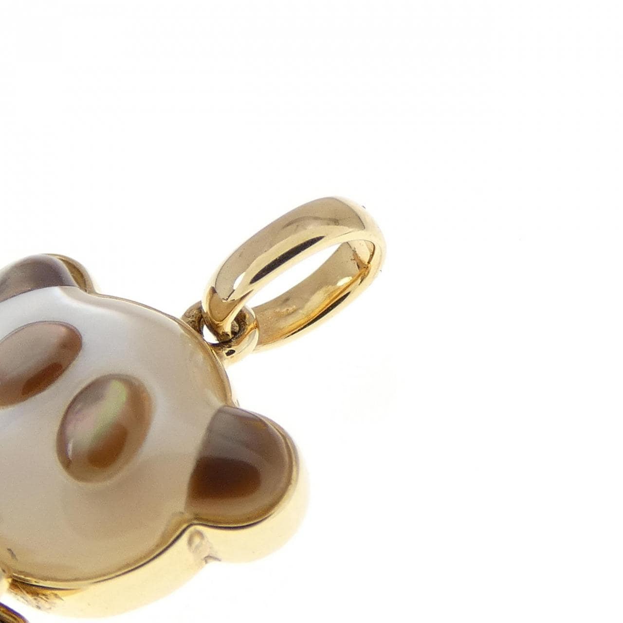 [BRAND NEW] 750YG Panda Mother of Pearl Pendant