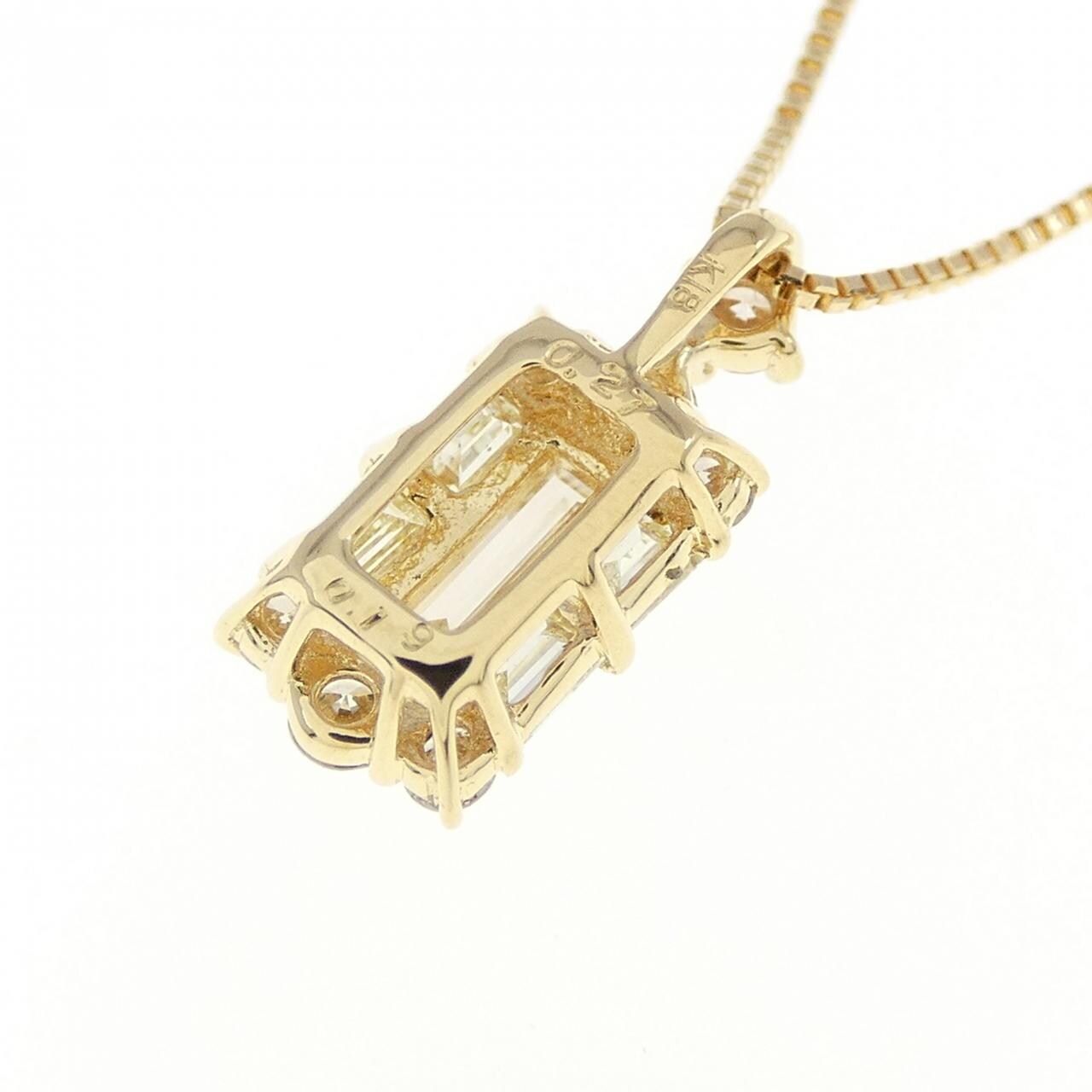 【新品】K18YG ダイヤモンド ネックレス 0.19CT