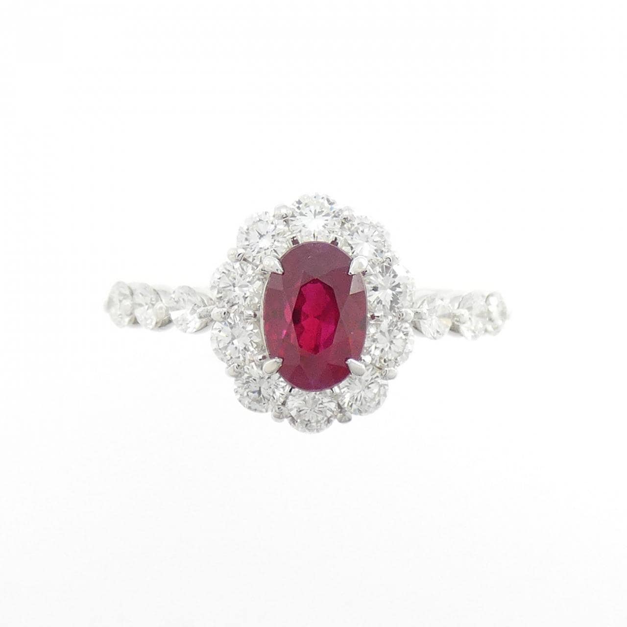 PT900 ルビー リング 1.06CT ビルマ産