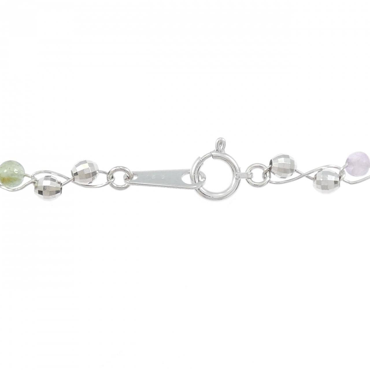 K18WG トルマリン ネックレス