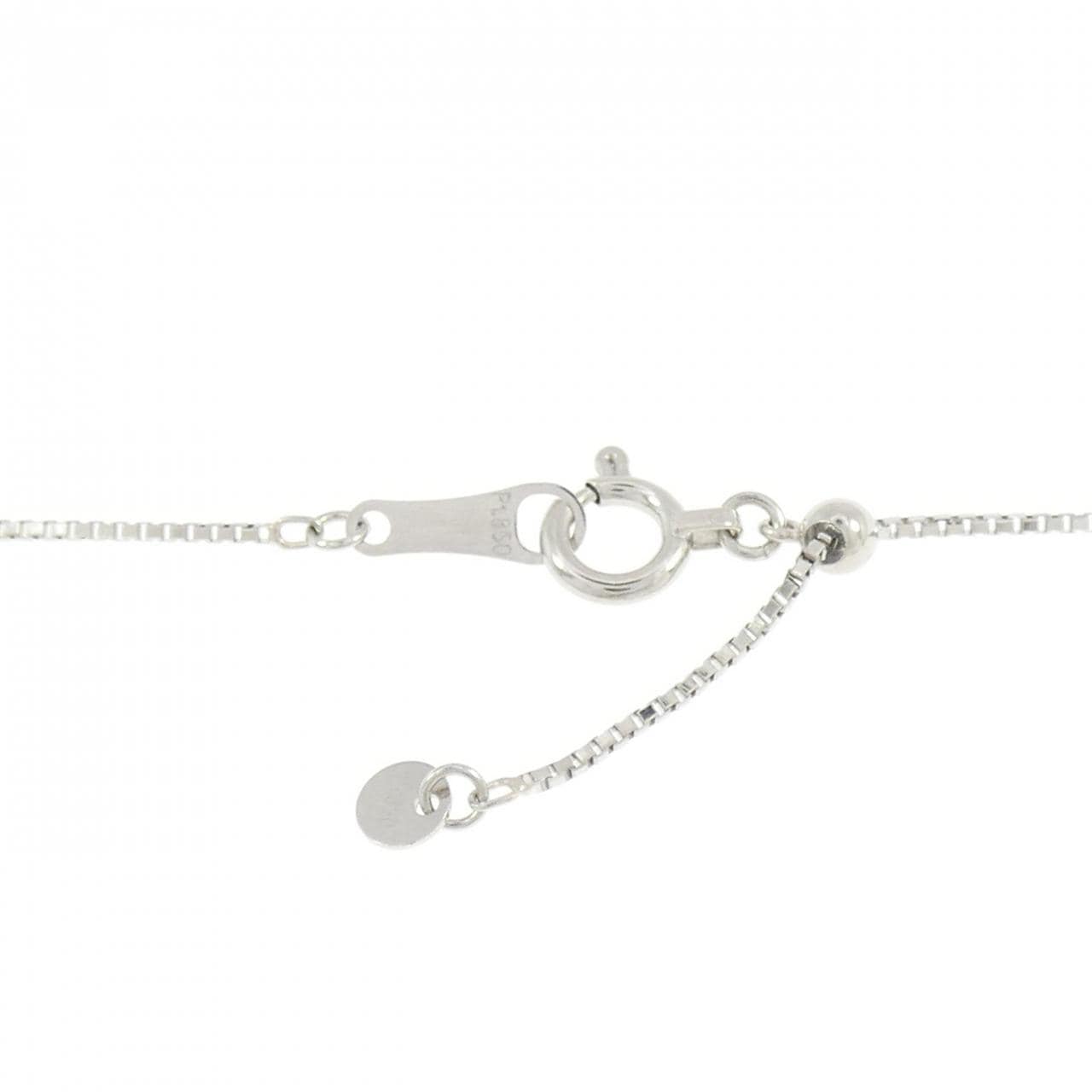 PT900/PT850 ダイヤモンド ネックレス 0.848CT E SI2 ペアシェイプ