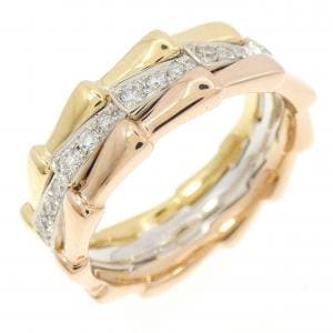 750スリーカラー ダイヤモンド リング 0.30CT