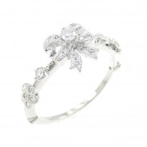 PT900 リボン ダイヤモンド リング 0.18CT